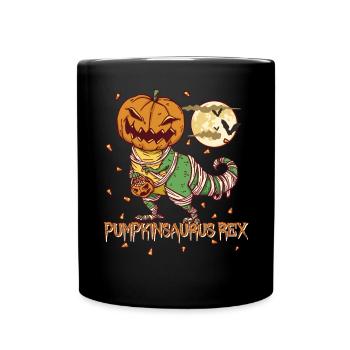 Pumpkinsaurus Dinosaure Drôle Halloween T Rex - Mug uni - noir - Devant