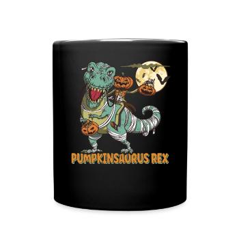 Pumpkinsaurus Dinosaure Drôle Halloween T Rex - Mug uni - noir - Devant
