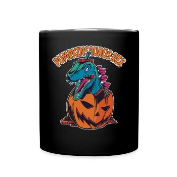 Pumpkinsaurus Dinosaure Drôle Halloween T Rex - Mug uni - noir - Devant