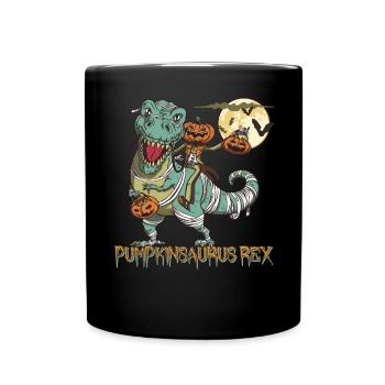 Pumpkinsaurus Dinosaure Drôle Halloween T Rex - Mug uni - noir - Devant