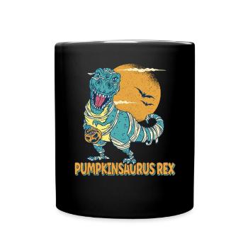 Pumpkinsaurus Dinosaure Drôle Halloween T Rex - Mug uni - noir - Devant