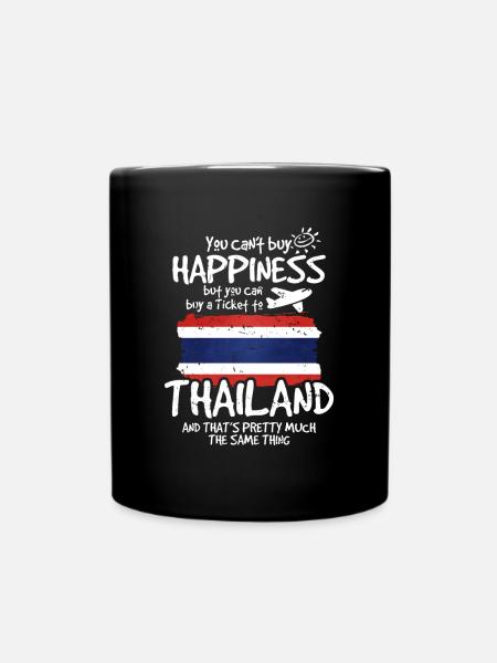 Thailand - Tasse einfarbig - Schwarz