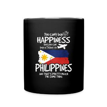Philippinen - Tasse einfarbig - Schwarz - Vorne
