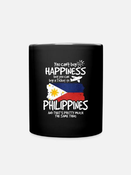 Philippinen - Tasse einfarbig - Schwarz