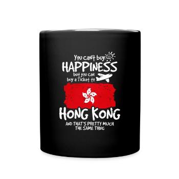 Hong Kong - Full Colour Mug - black - Front
