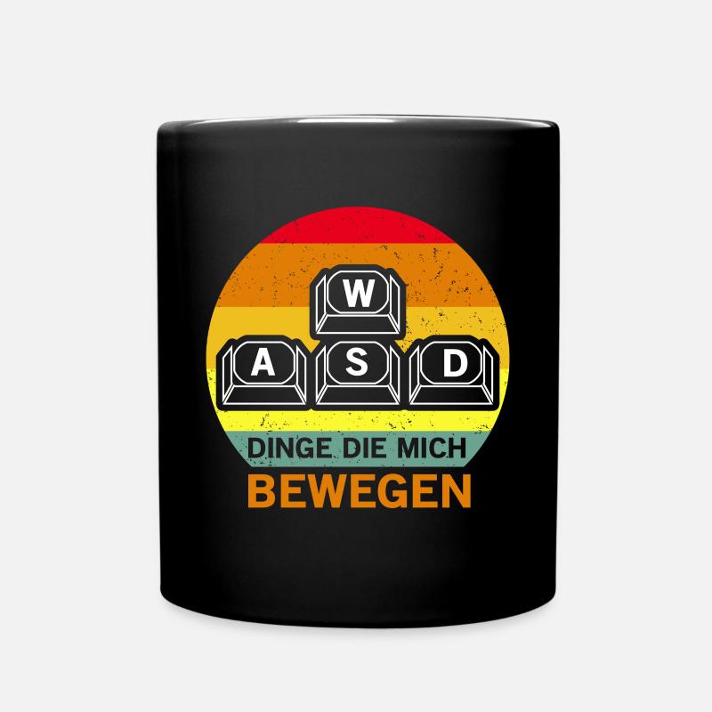 PC Master Race Gaming WASD Streaming Streamer - Tasse einfarbig - Schwarz