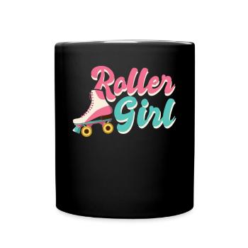 Roller Girl - Roller Skating - Patinage sur glace - Mug uni - noir - Devant