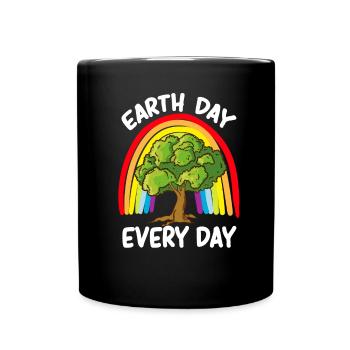 Earth Day Tag Erde Our Earth unsere Erde Planet - Full Colour Mug - black - Front
