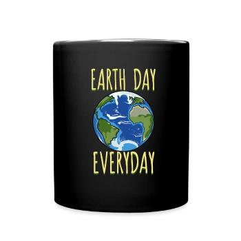 Earth Day Tag Erde Our Earth unsere Erde Planet - Full Colour Mug - black - Front