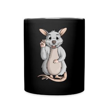 Rats Domestic Rats Rat Ladies Kids Girls - Full Colour Mug - black - Front
