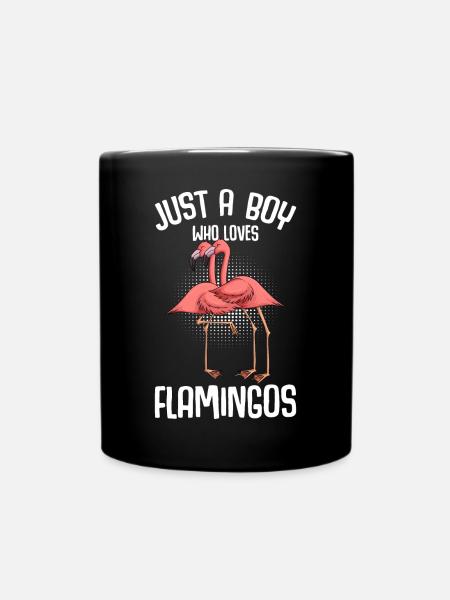 Flamingo Jungen Kinder - Tasse einfarbig - Schwarz