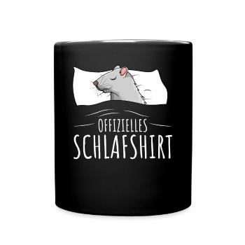 Rats Chemise de couchage officielle Rat - Mug uni - noir - Devant