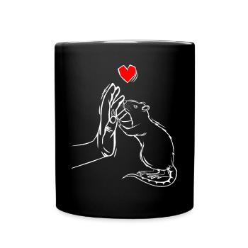 Rats Domestic Rats Rat Children Girls Boys - Full Colour Mug - black - Front