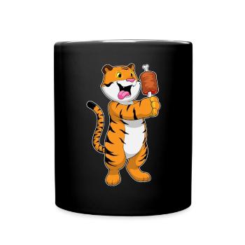 Viande de tigre - Mug uni - noir - Devant