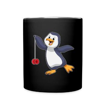 Penguin Yo-Yo - Full Colour Mug - black - Front