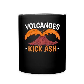 Volcans Kick Ash Earth Science Géologie Volcan - Mug uni - noir - Devant