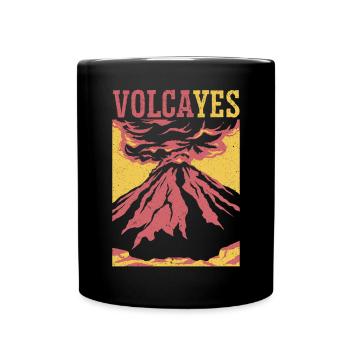 Volcayes Sciences de la Terre Géologie Volcano Scientifique - Mug uni - noir - Devant