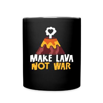 Faire de la lave pas de la guerre Science de la Terre Volcano Scientist - Mug uni - noir - Devant