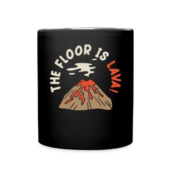 Le sol est volcanologue de lave géologie volcanologique volcan - Mug uni - noir - Devant