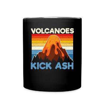 Volcans Kick Ash Earth Science Géologie Volcan - Mug uni - noir - Devant
