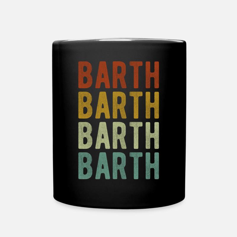 Barth Stadt Retro Vintage - Tasse einfarbig - Schwarz