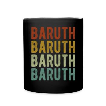 Baruth City Retro Vintage - Full Colour Mug - black - Front