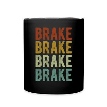 Brake City Retro Vintage - Full Colour Mug - black - Front