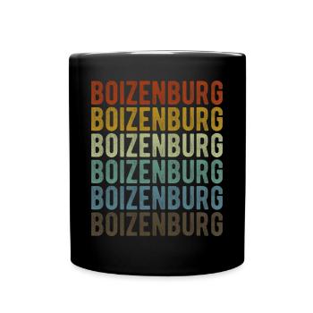 Boizenburg City Retro Vintage - Full Colour Mug - black - Front
