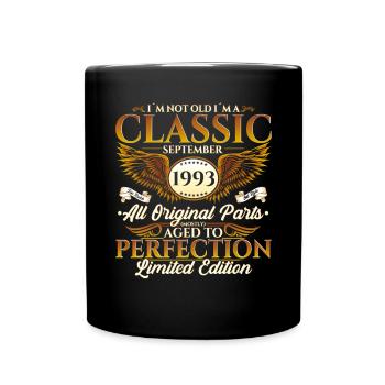 Né en 1993 Cadeau d’anniversaire Hommes Septembre - Mug uni - noir - Devant
