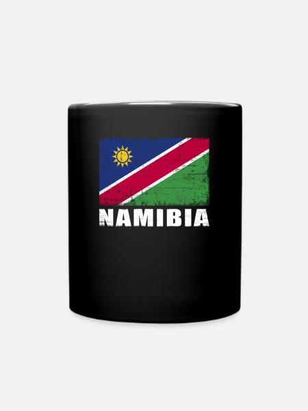 Namibie Drapeau Grunge Namibie Drapeau - Mug uni - noir