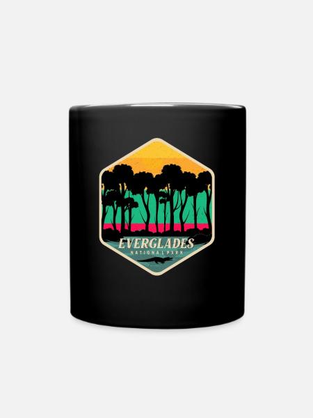Nationalpark Everglades Feuchtgebiete Florida Alli - Tasse einfarbig - Schwarz