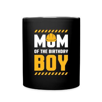 Maman du cadeau de chemise de garçon d’anniversaire - Mug uni - noir - Devant