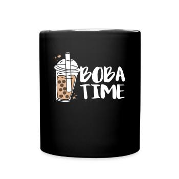 Boba Time Shirt Gift Boba Tea Bubble - Full Colour Mug - black - Front