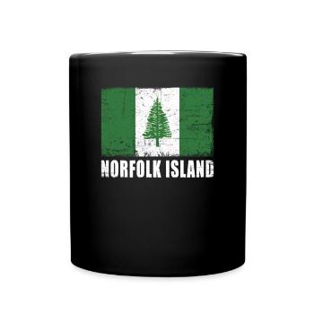 Norfolk Island Flag - Full Colour Mug - black - Front