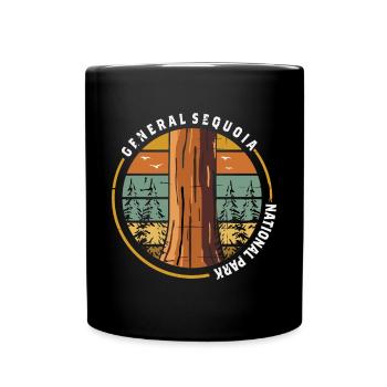 Sequoia National Park Souvenir Hiking Camping Neva - Full Colour Mug - black - Front