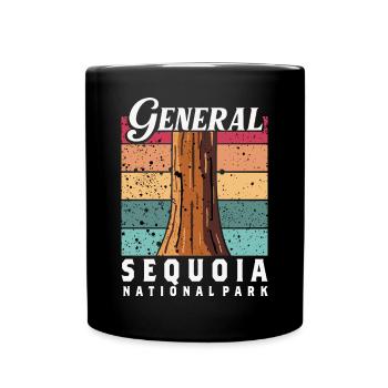 Nevada Sequoia Redwood National Park Hiking Campin - Full Colour Mug - black - Front