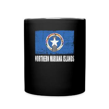 Drapeau des îles Mariannes du Nord - Mug uni - noir - Devant