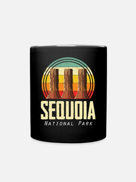 Parc national de Sequoia Sequoias Randonnée Nature Cam - Mug uni - noir