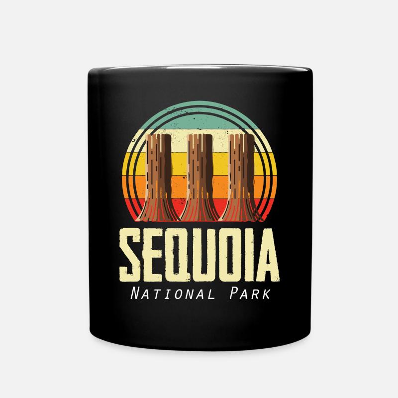 Parc national de Sequoia Sequoias Randonnée Nature Cam - Mug uni - noir