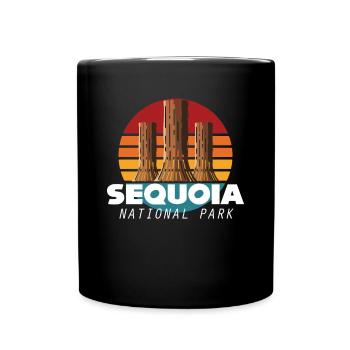 Sequoia National Park Sequoia Nevada Camping - Full Colour Mug - black - Front