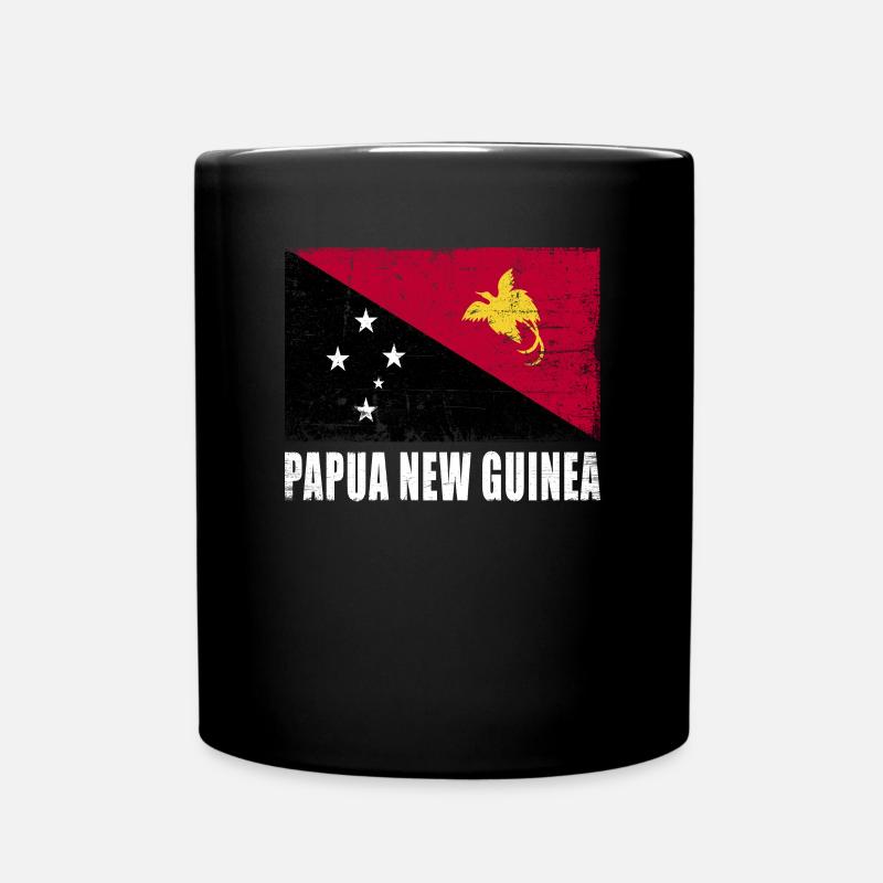 Drapeau de la Papouasie-Nouvelle-Guinée - Mug uni - noir