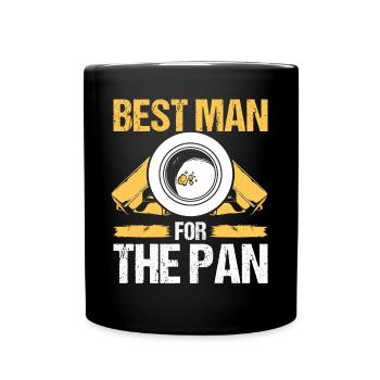 Gold Panner Best Man for the Pan Gold Miner - Full Colour Mug - black - Front