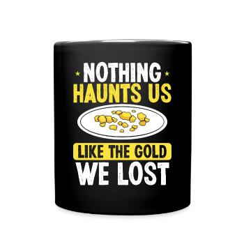 Gold Panner Digging for Prospector Miner Panner - Full Colour Mug - black - Front