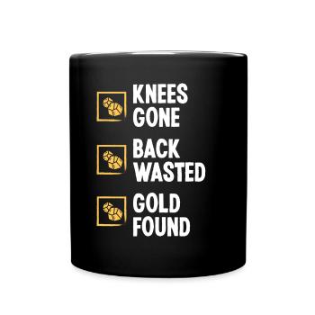 Prospector Knee Injury Back Pain Panner Digging - Full Colour Mug - black - Front