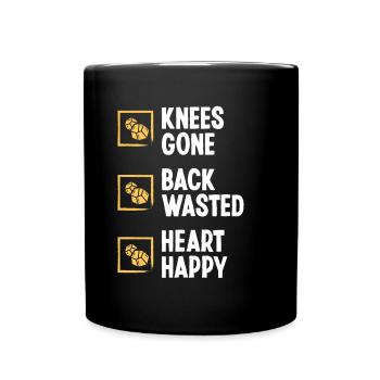 Panner Knee Pain Back injury Gold Prospector Miner - Full Colour Mug - black - Front