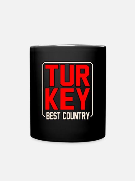 Türkei - Tasse einfarbig - Schwarz