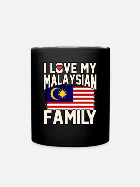 Malaysia - Tasse einfarbig - Schwarz