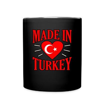 Turquie - Mug uni - noir - Devant