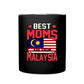 Malaysia - Full Colour Mug - black - Front