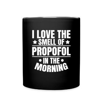Odeur de propofol Anesthésiste Anesthésie - Mug uni - noir - Devant